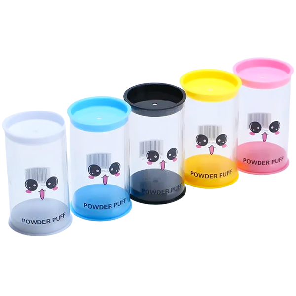 Transparent cylindrical box
